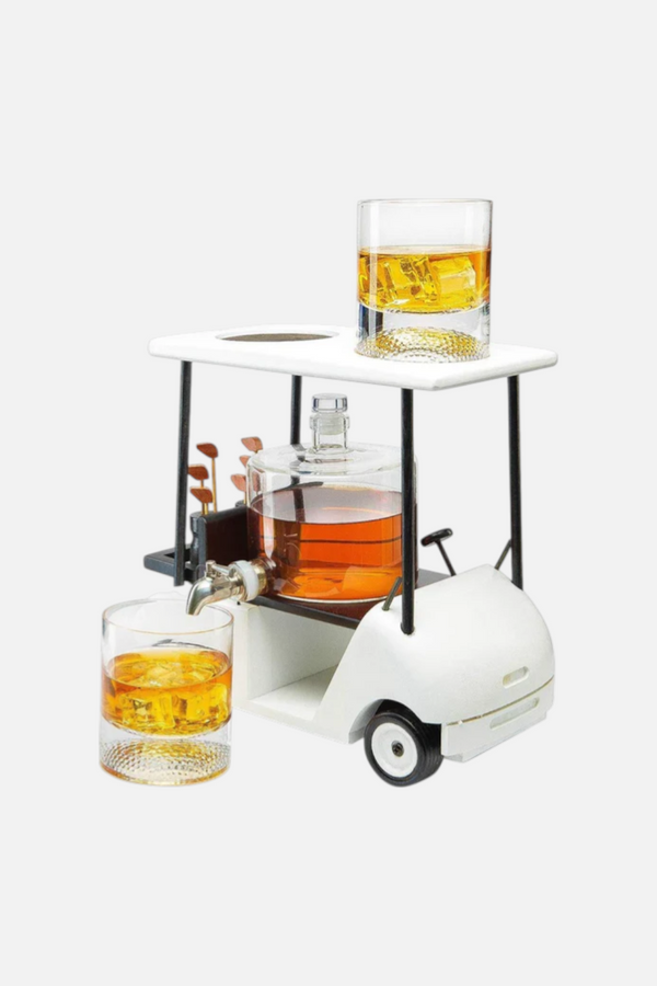 Wine Savant Golf Cart Whiskey Set