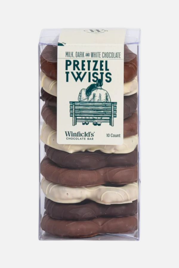 Winfield's Chocolate Pretzel Twists in Assortment of 10 pieces