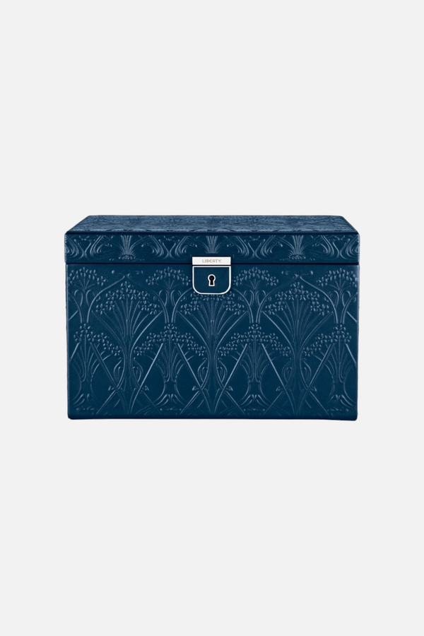 Wolf 1834 All Over Ianthe Large Jewelry Box in Navy