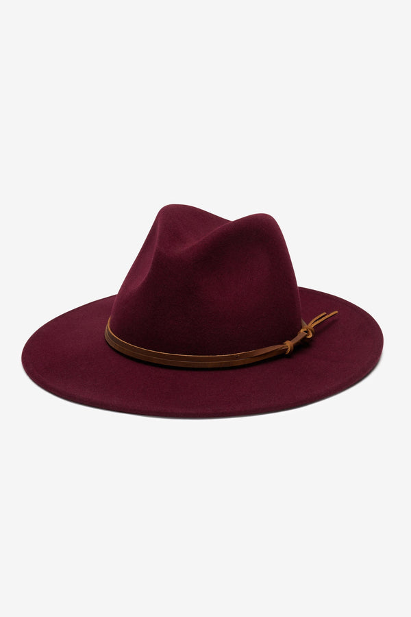 Wyeth Hats Billie Fedora Hat in Wine