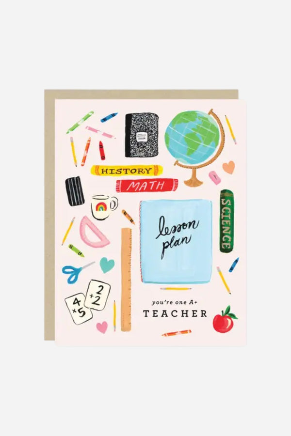 You Are One A+ Teacher Greeting Card