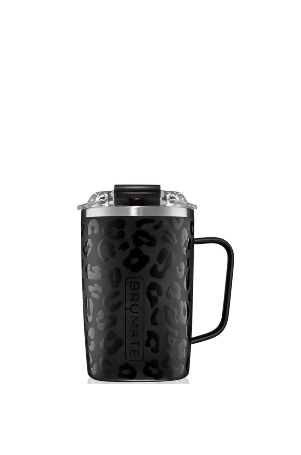 BruMate toddy mug onyx leopard