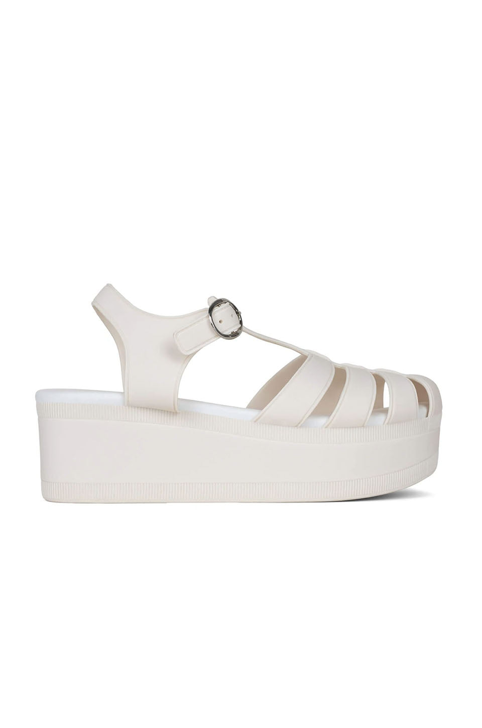 Jeffrey Campbell Candied Platform Sandal In Cream – CHROME