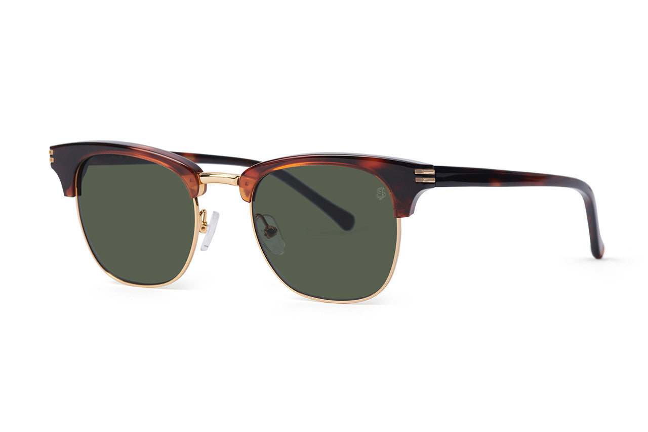 Jack Stegeman Atlantic Tortoise Sunglasses CHROME