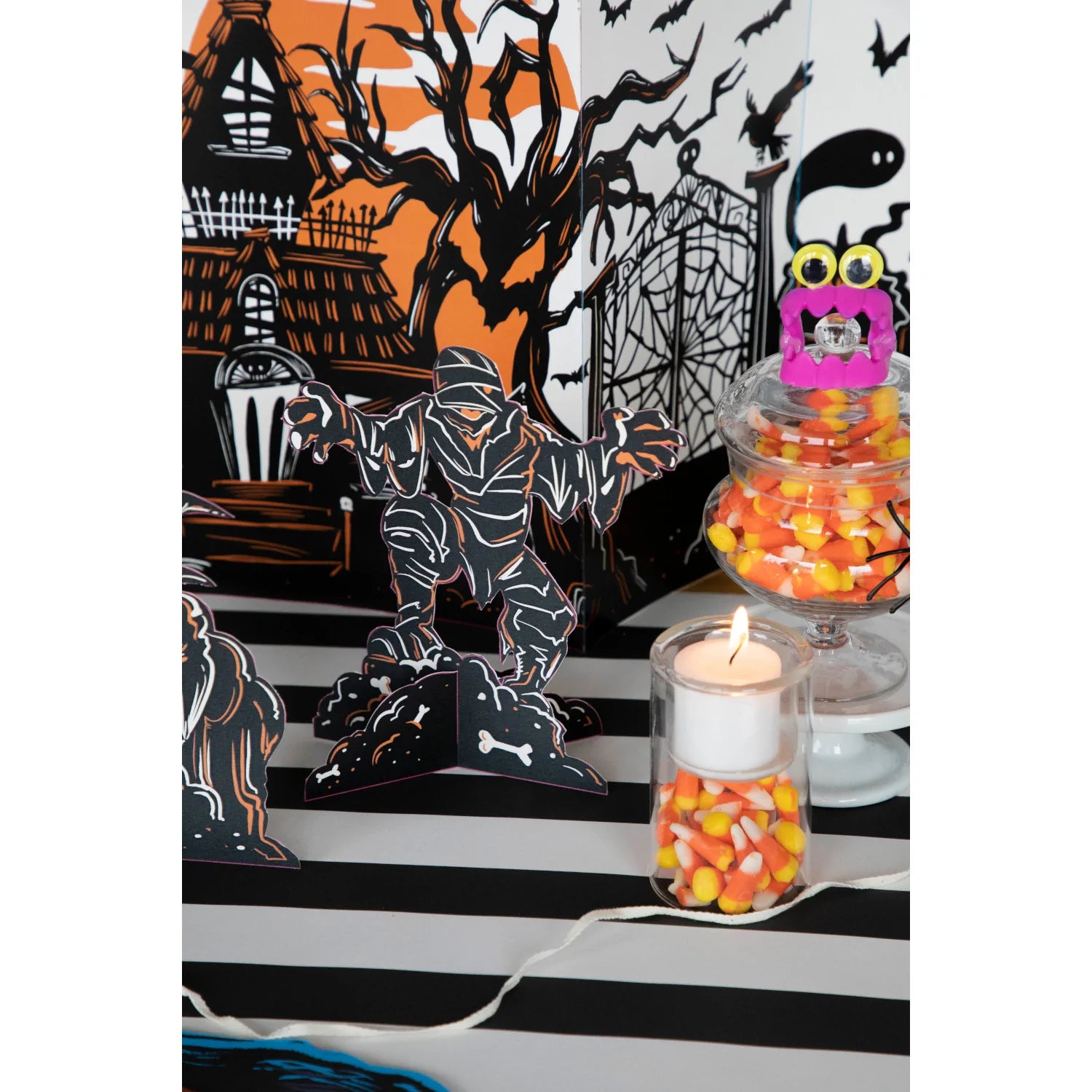 Hester & Cook Monster Mash Table Ornaments CHROME