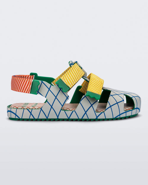 Mini Ioio + Fabula Baby Sandal in Green/Beige