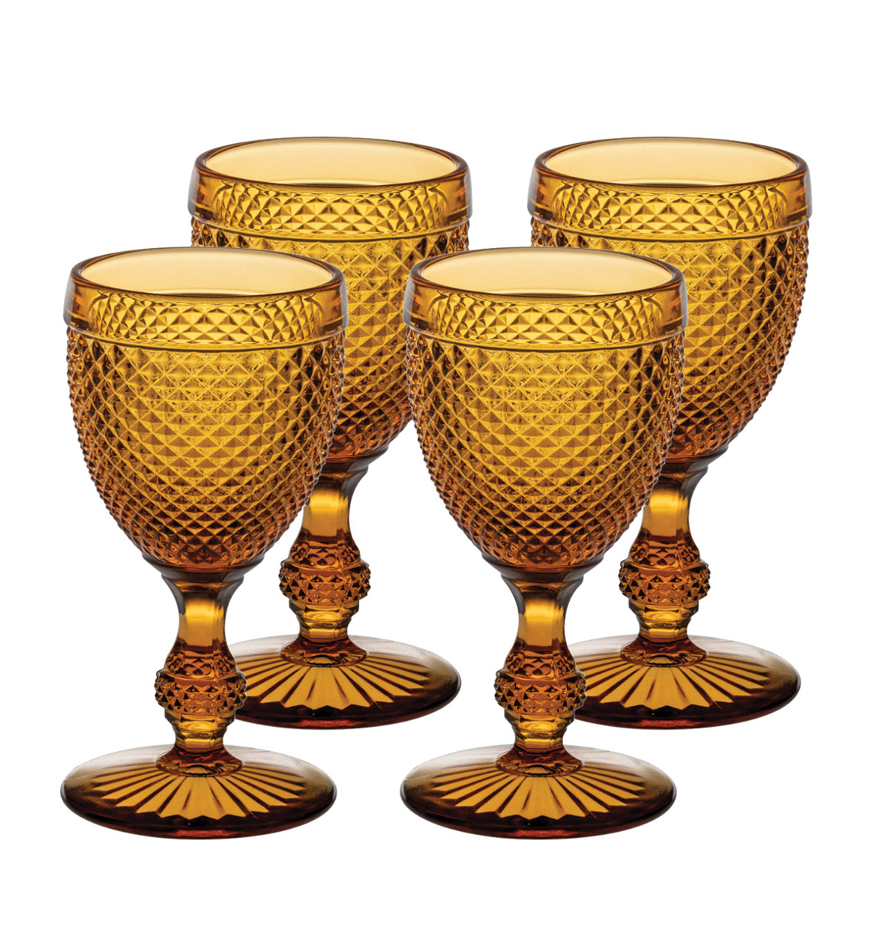 Vista Alegre Bicos - Frosted Goblet, Set of 4