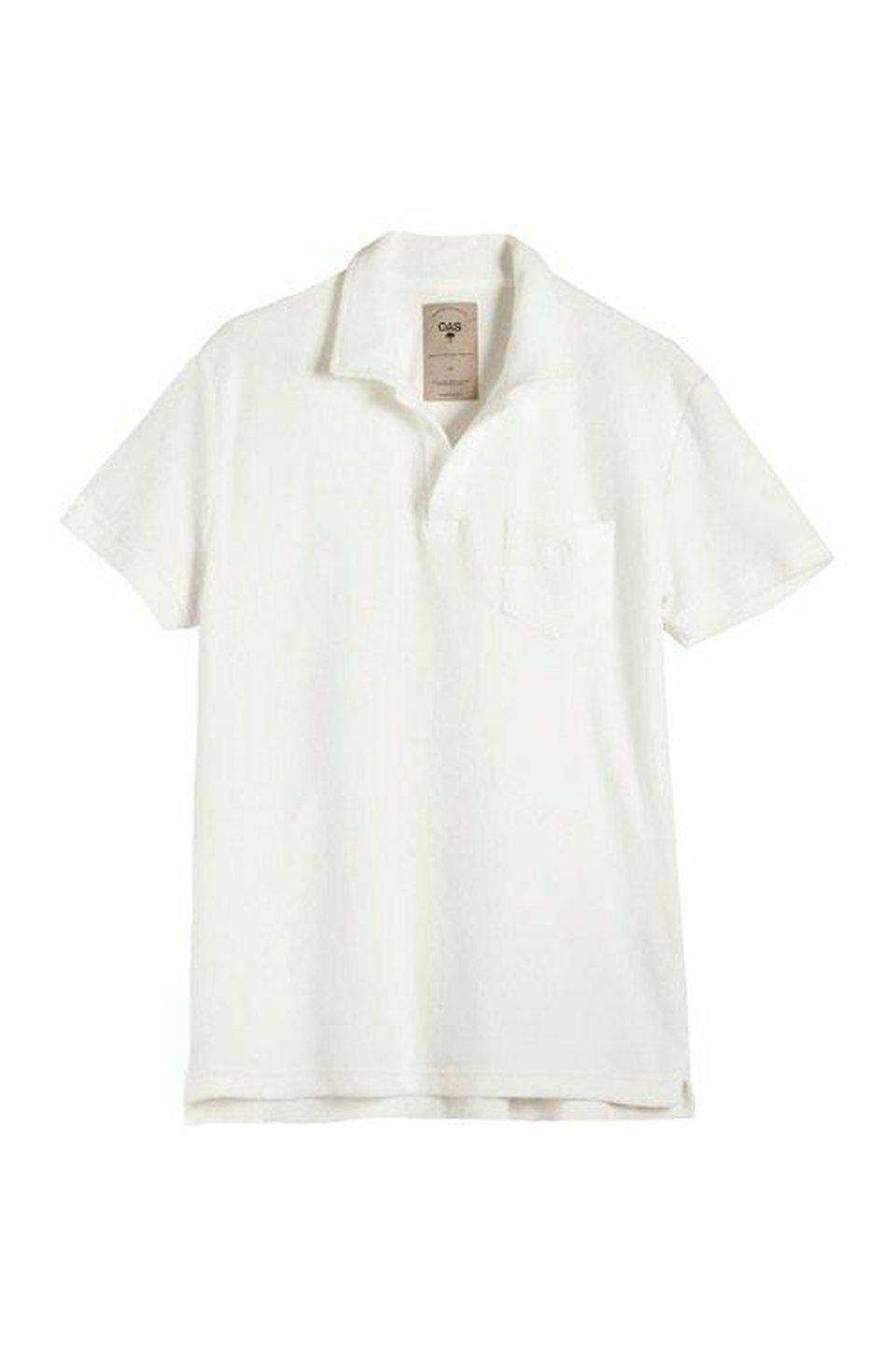 OAS Solid White Terry Shirt