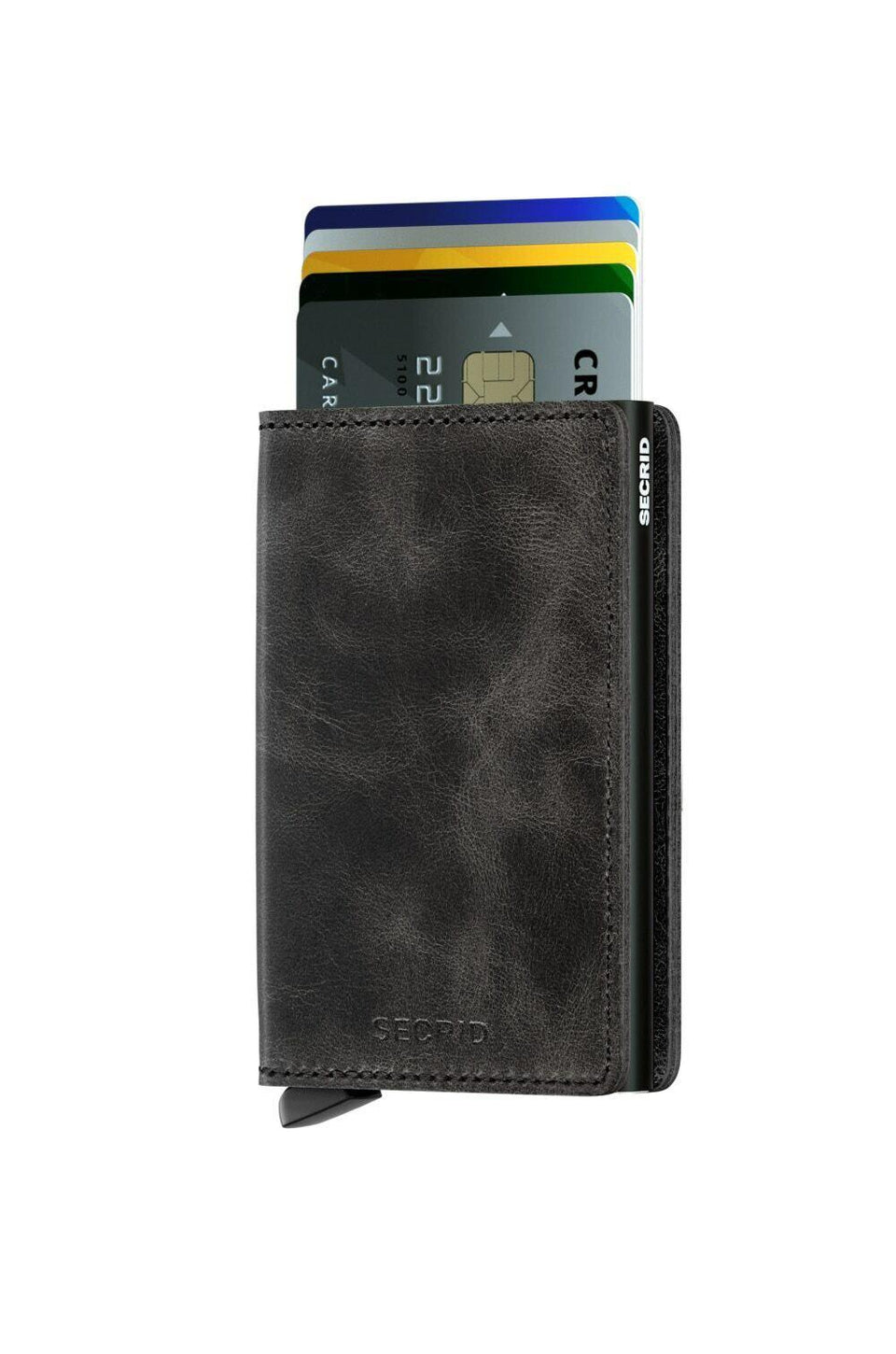 Secrid Vintage Slimwallet In Black CHROME