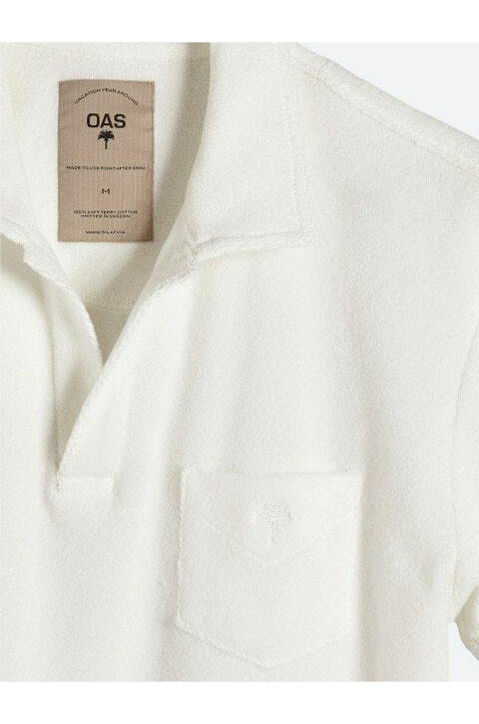 OAS Solid White Terry Shirt | shopchrome.com – CHROME