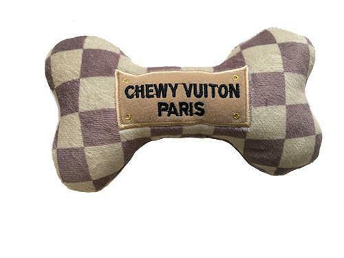 Large - White Chewy Vuiton Bone Toy