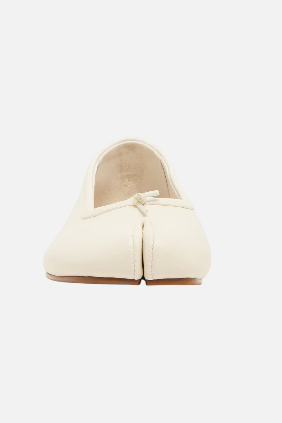 Steve Madden Calico split-toe leather ballet flat in bone, view 5