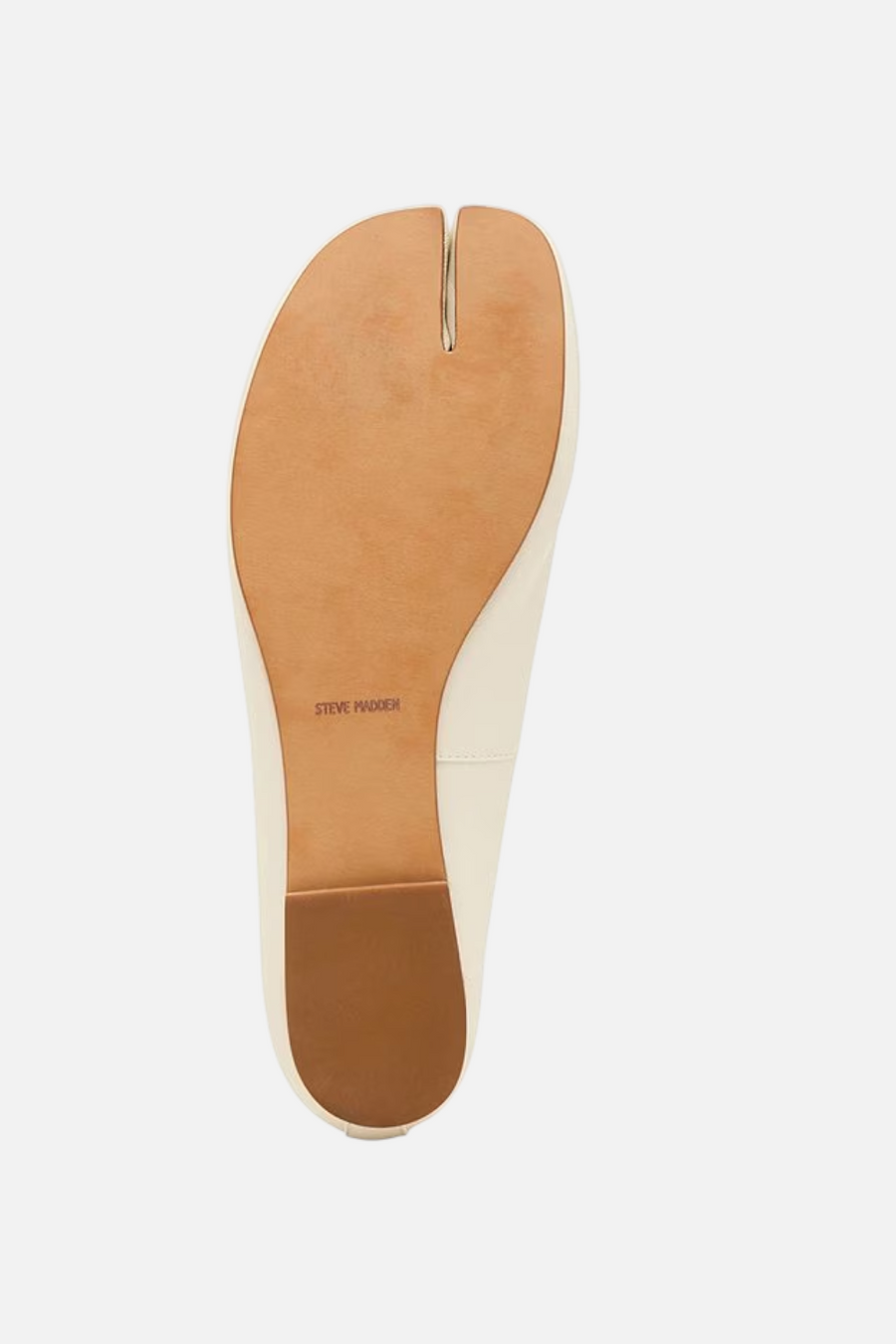 Steve Madden Calico split-toe leather ballet flat in bone, view 6