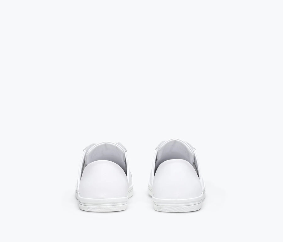Freda Salvador Eda D'orsay Low-Top Sneaker in White Calf