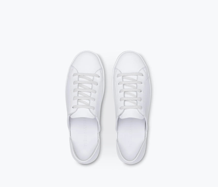 Freda Salvador Eda D'orsay Low-Top Sneaker in White Calf