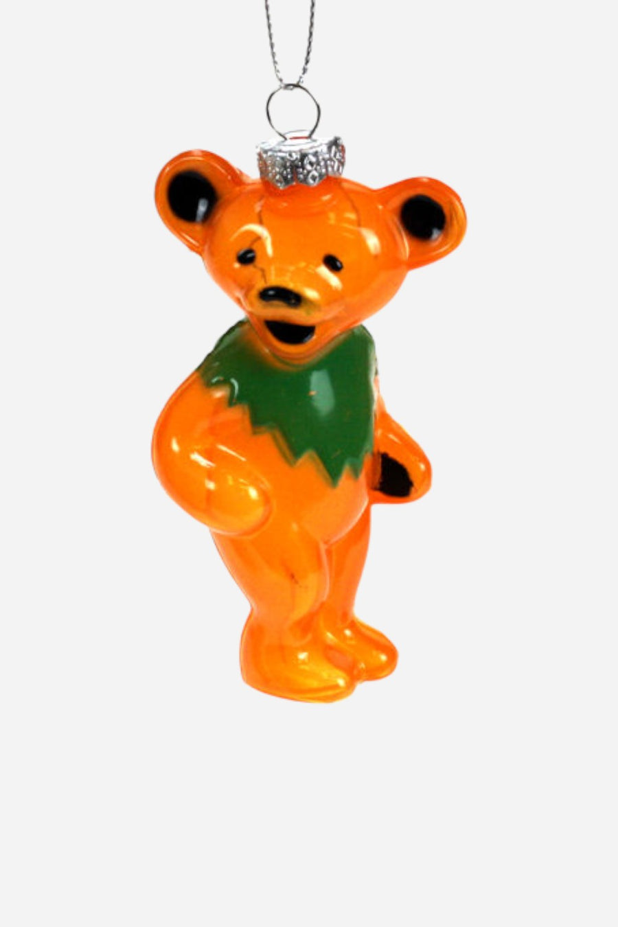 Grateful Dead Bear Ornament in Orange