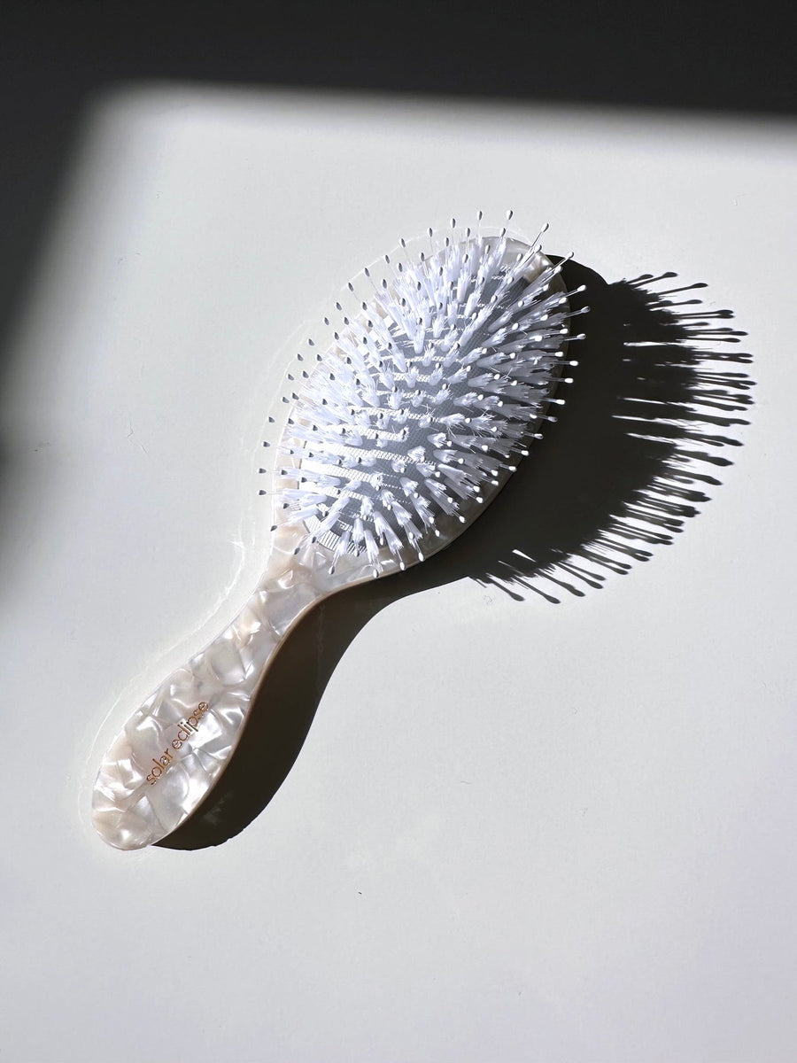 Solar Eclipse Hand-painted Yin Yang Acetate 2-1 Daily Hair Brush