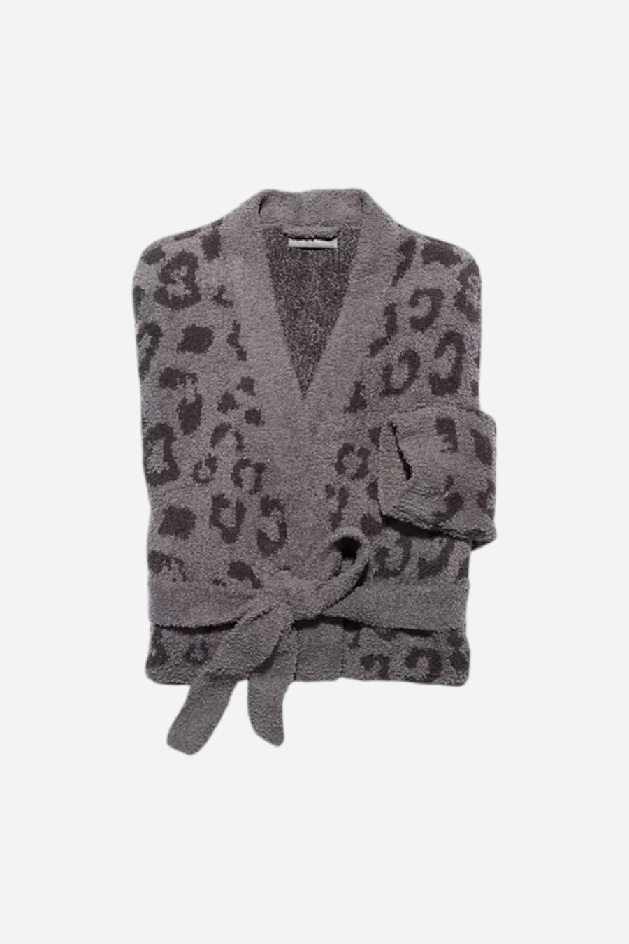 Barefoot Dreams CozyChic Barefoot in the Wild Graphite Carbon Robe