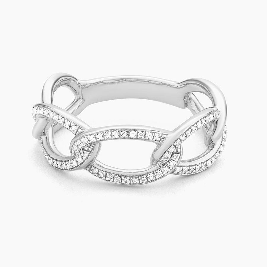 Ella Stein Triple Link Statement Ring in Sterling Silver - Size 5