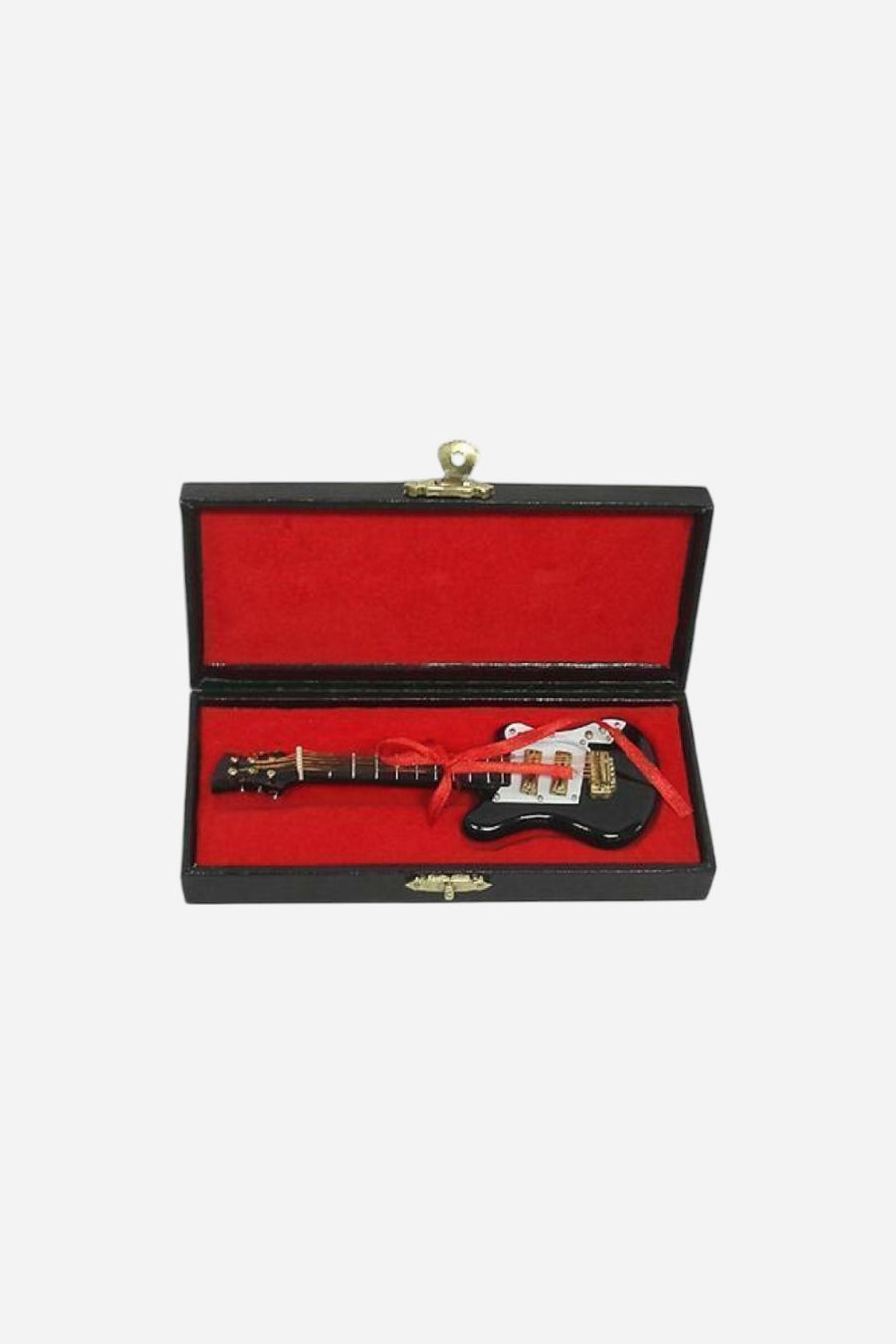 Black Electric Guitar In Case Ornament