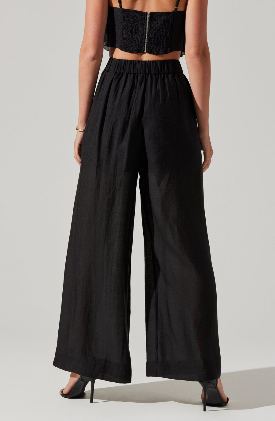 Astr the Label Elyana Wide Leg Pants in Black