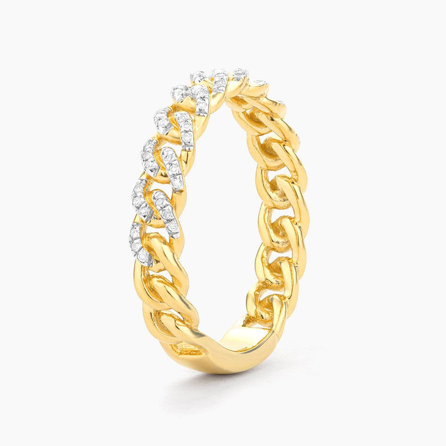 Ella Stein Mini Link Stackable Ring in Gold - Size 6