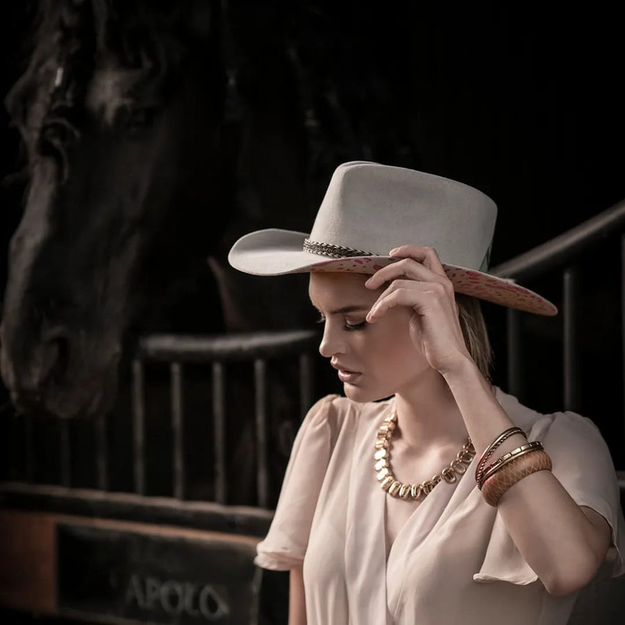 Grand Central Fashion Tula Western Brim Hat – detail