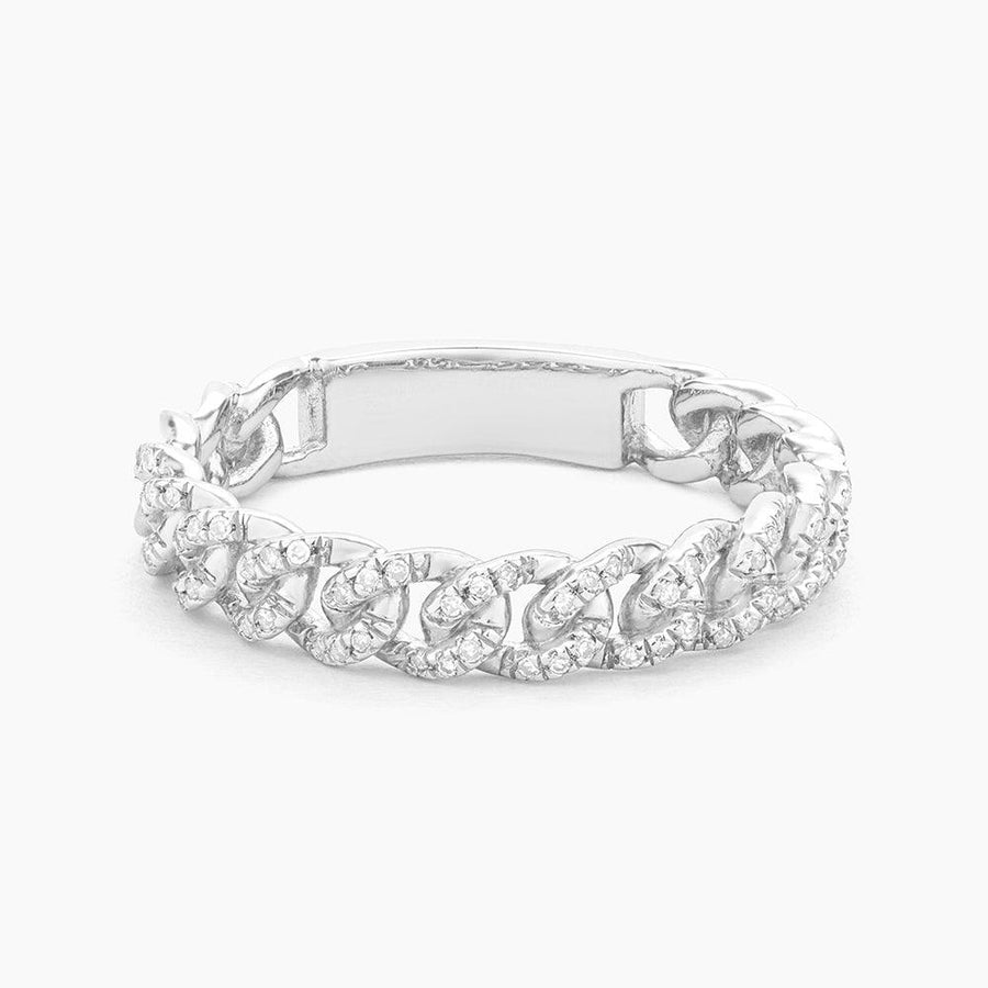 Ella Stein Mini Link Stackable Ring in Sterling Silver - Size 5