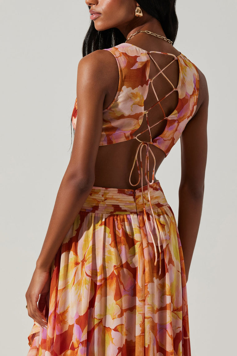 ASTR The Label Noya Dress in Rust Yellow – CHROME