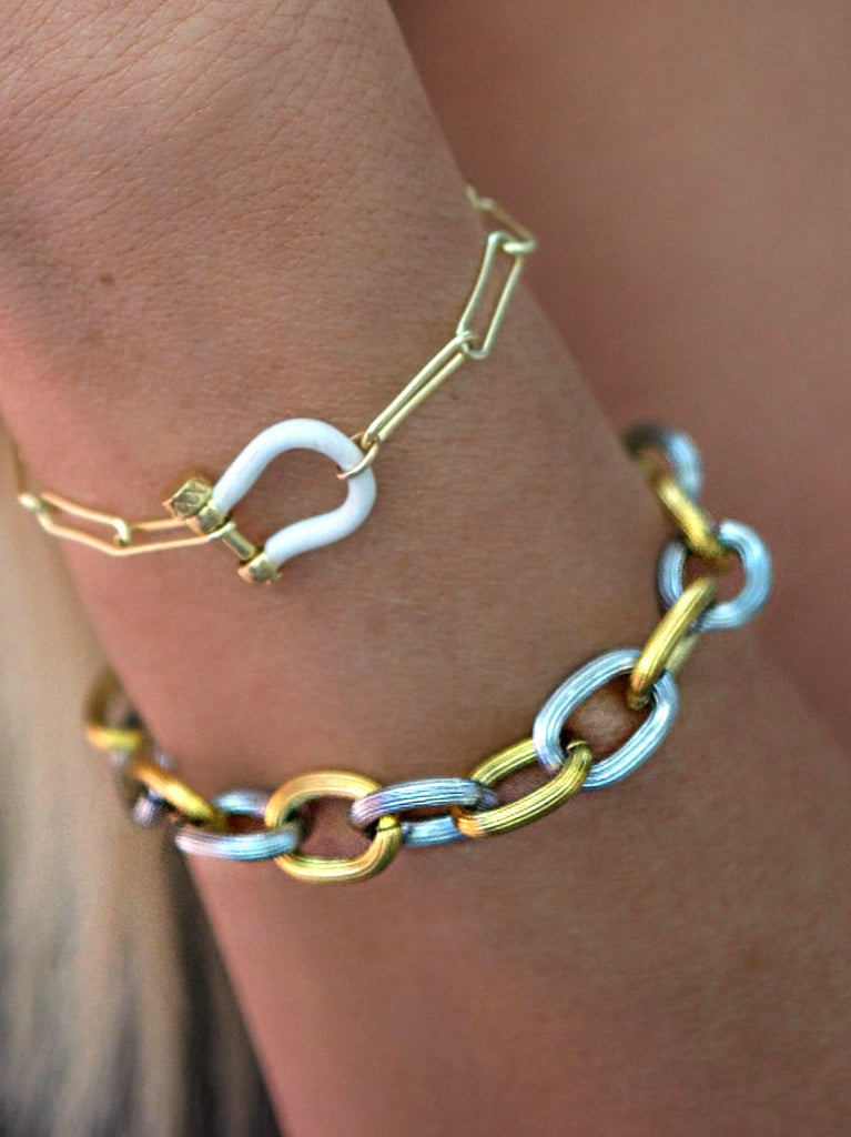 Farrah B Ringleader Bracelet in Mixed Metals