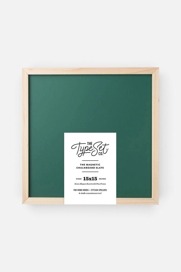 15x15 Magnetic Letter Board Slate in Green