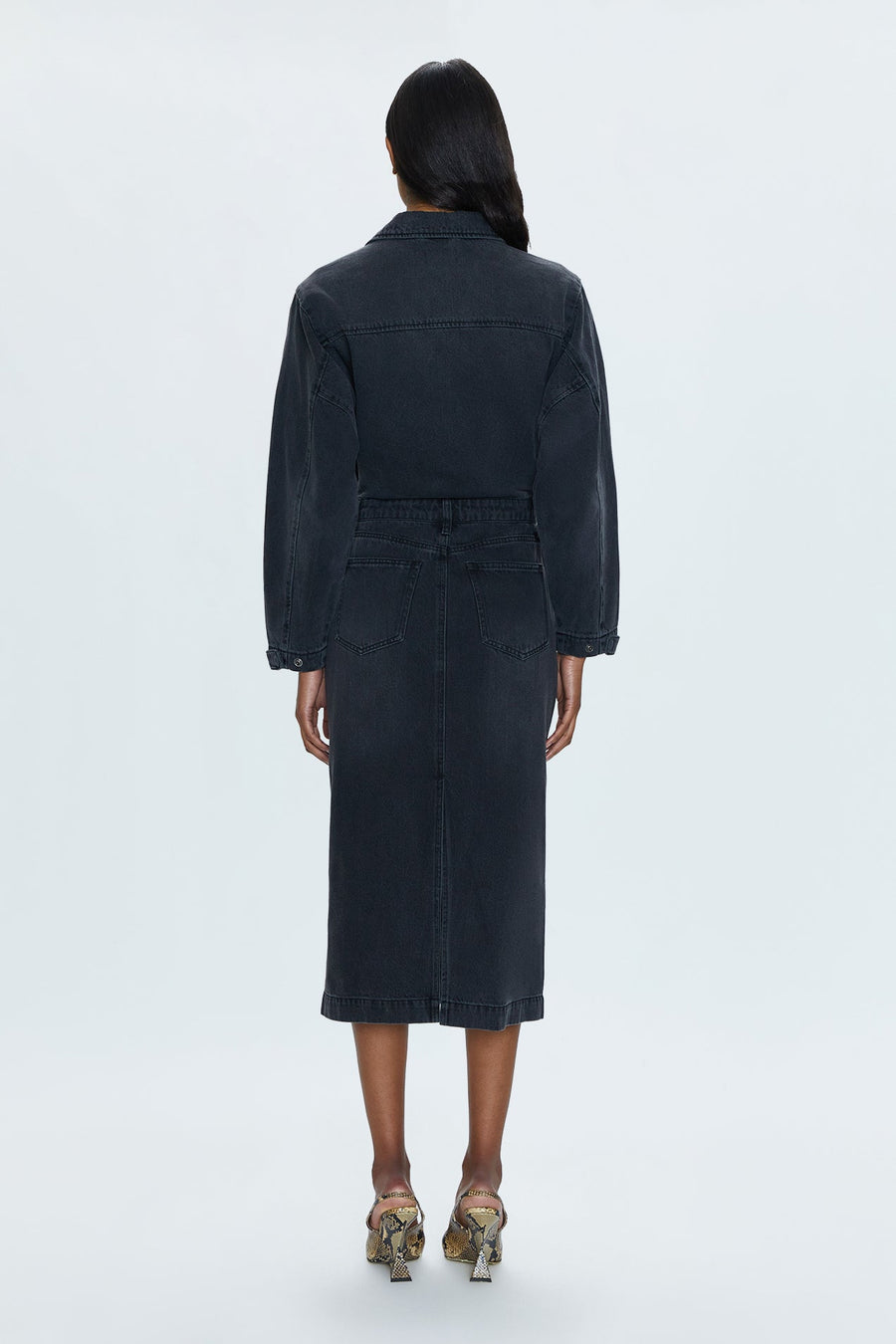 Pistola Tess Denim Midi Dress in Coupe