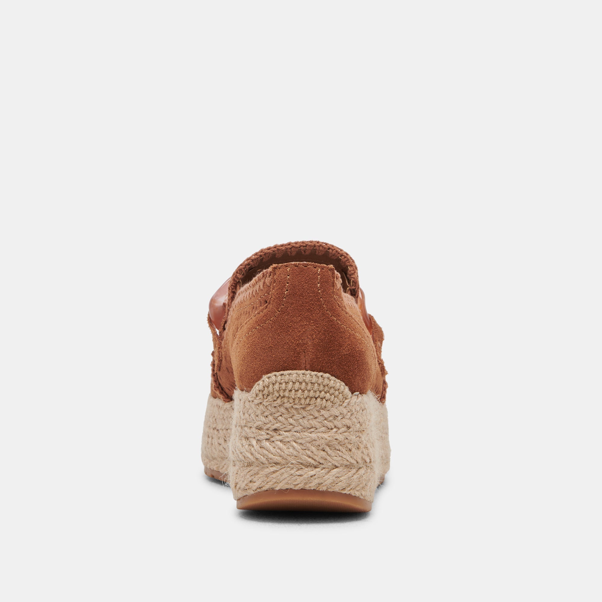 Dolce Vita Jhenee Espadrille Sneakers in Pecan Perforated Suede