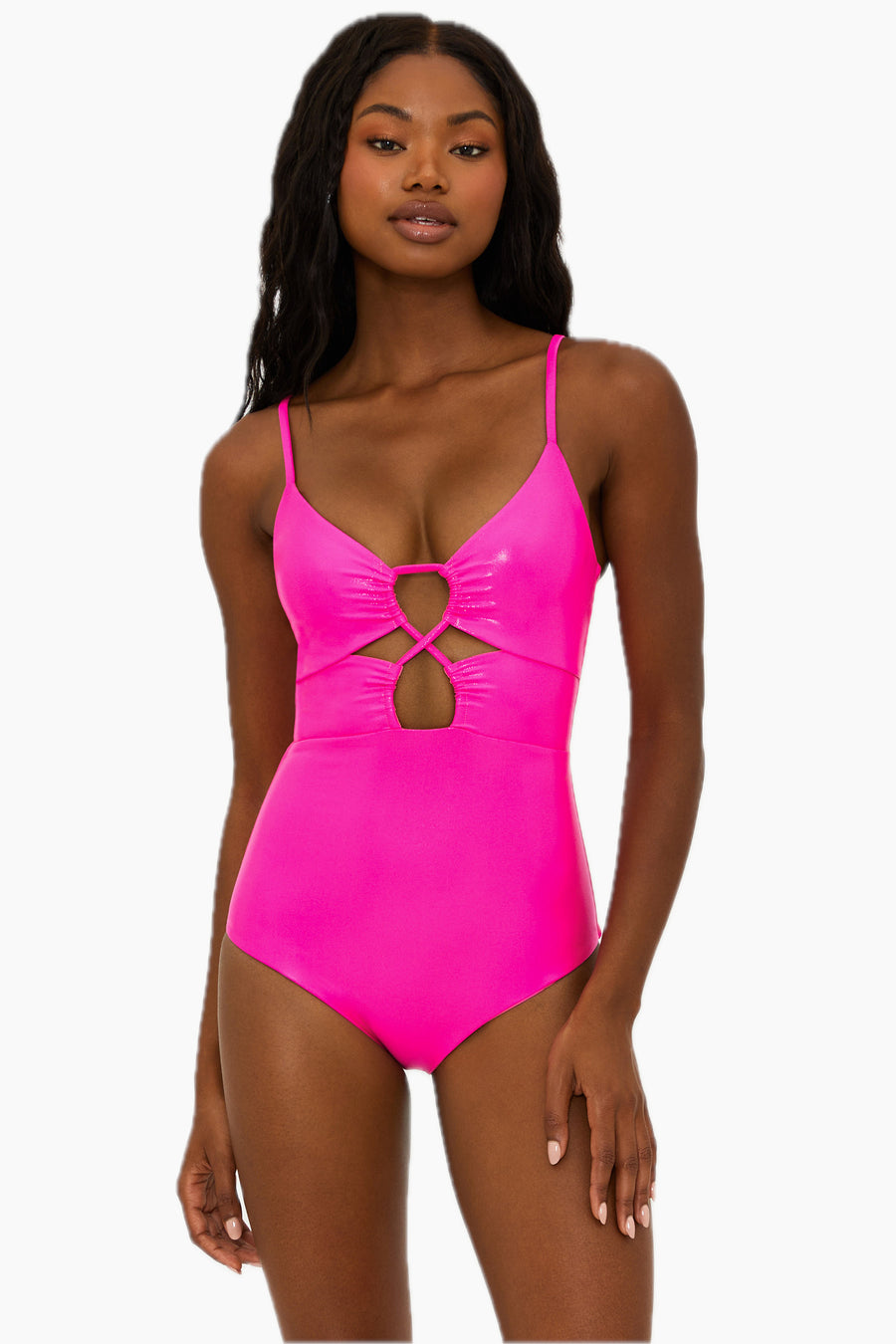 Beach Riot Leslie One-Piece Swimsuit in Radiant Rose
