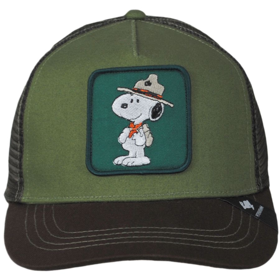 Peter Grimm Beagle Scout Mesh Trucker Snapback Baseball Cap in Green