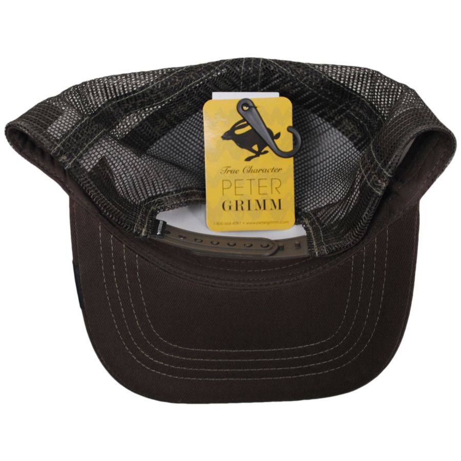 Peter Grimm Beagle Scout Mesh Trucker Snapback Baseball Cap in Green