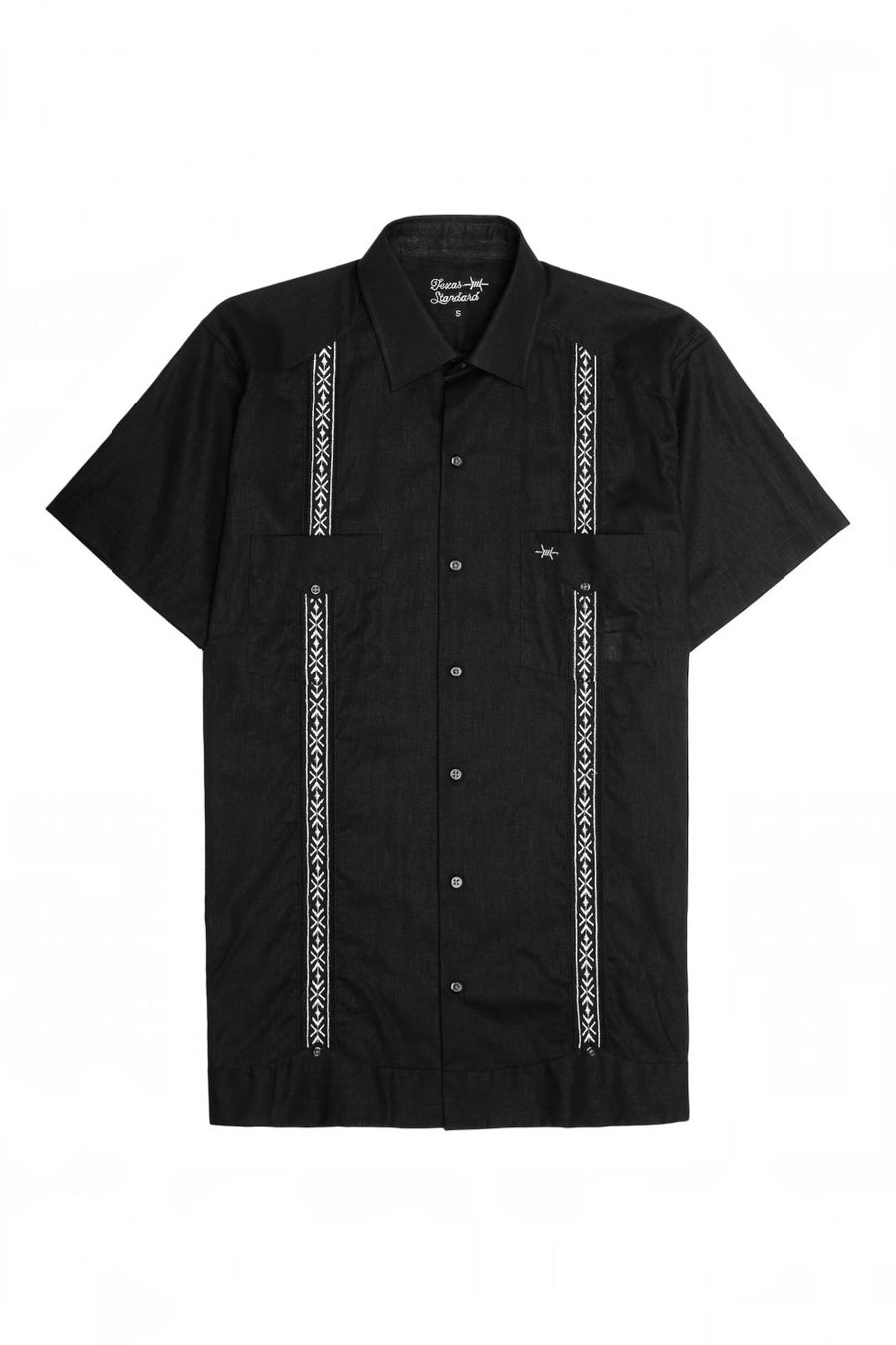 Texas Standard Tejas Guayabera Short Sleeve Shirt in Diablo Plata