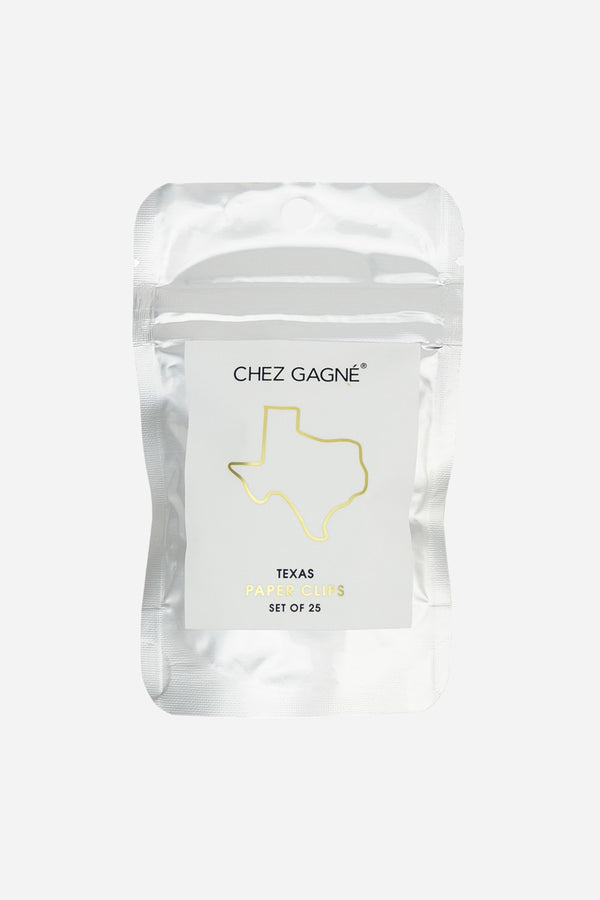 Chez Gagne Texas Paper Clip Pack of 25