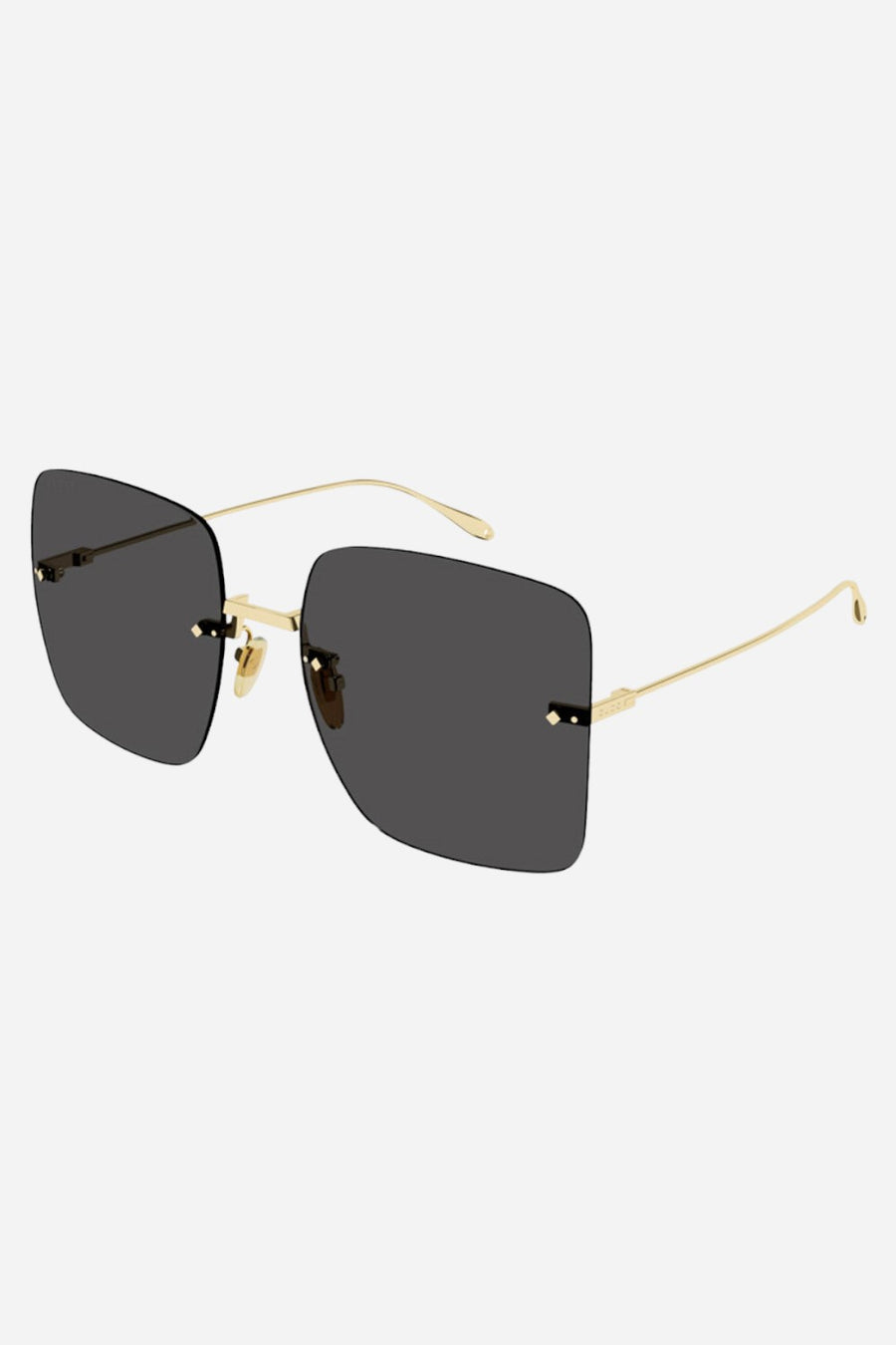 Gucci GG1147S Square Sunglasses in Gold / Gray