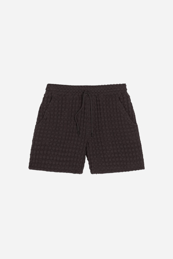 OAS Nearly Black Porto Waffle Short