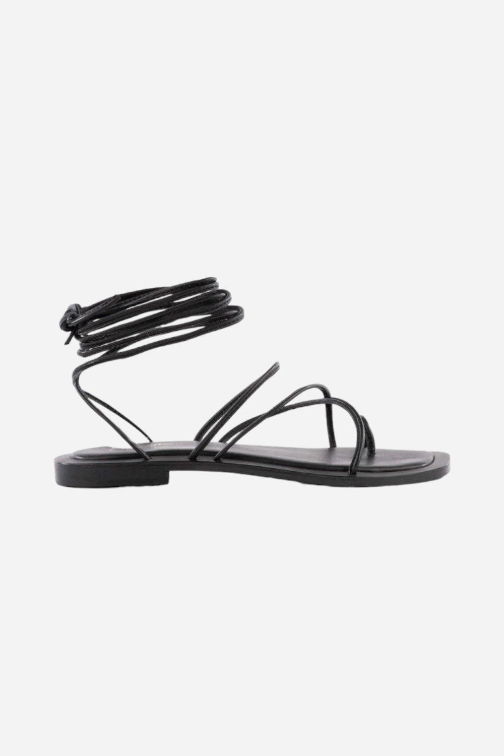 Seychelles Lilac Tie-Up Sandal in Black Leather – CHROME