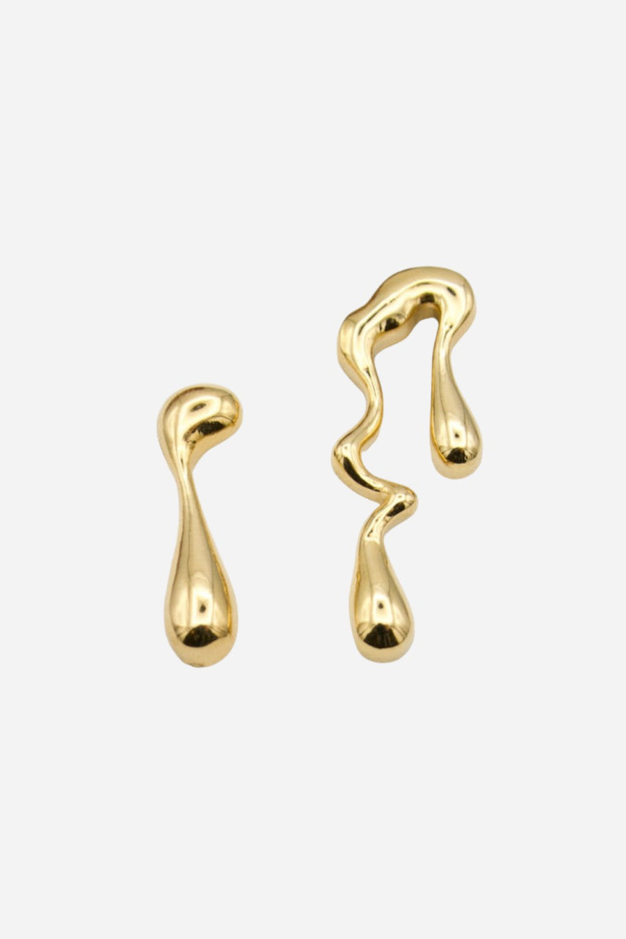 Farrah B Drippin' Statement Earrings in Gold