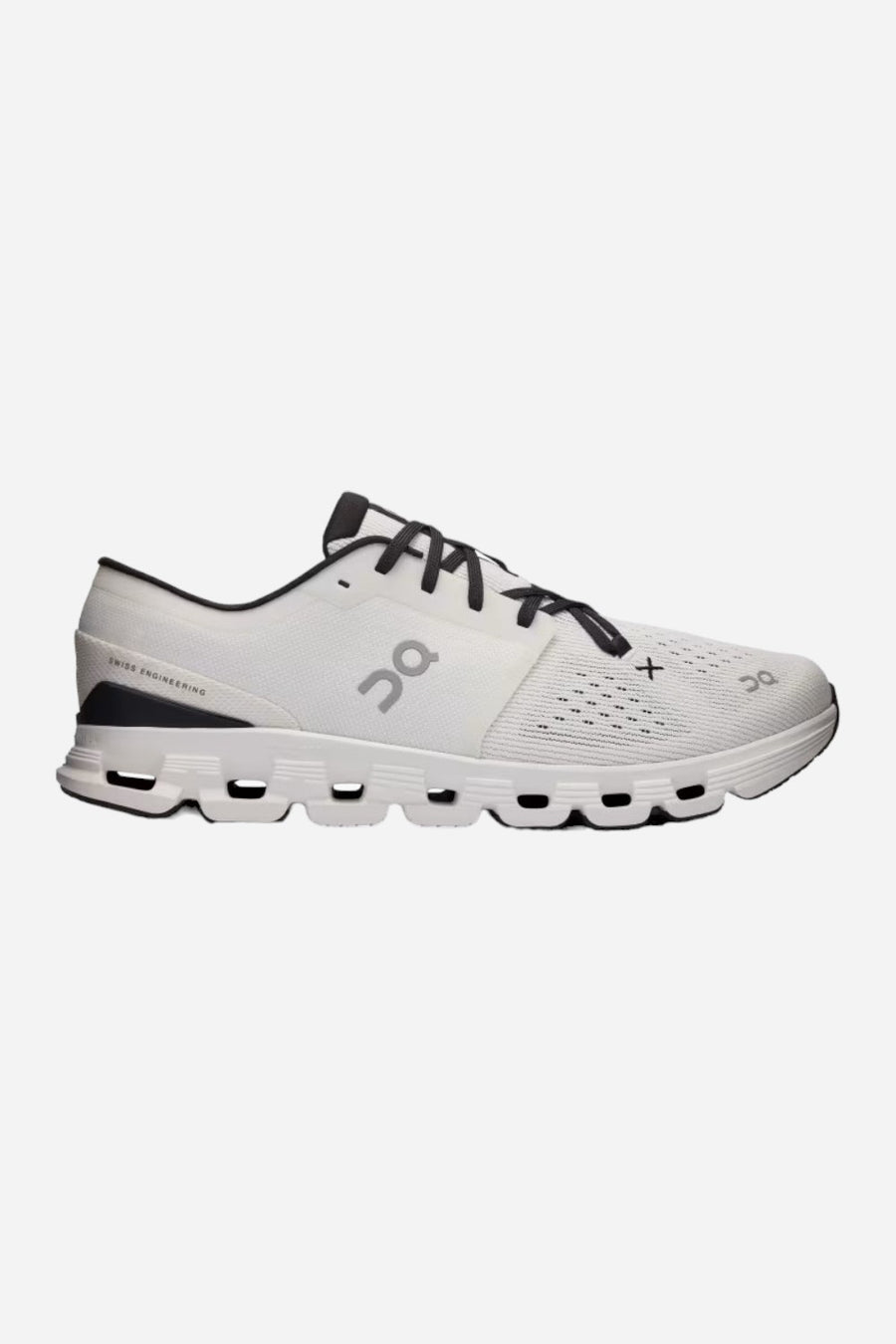 On Running Men's Cloud X 4 Sneakers in Ivory / Black