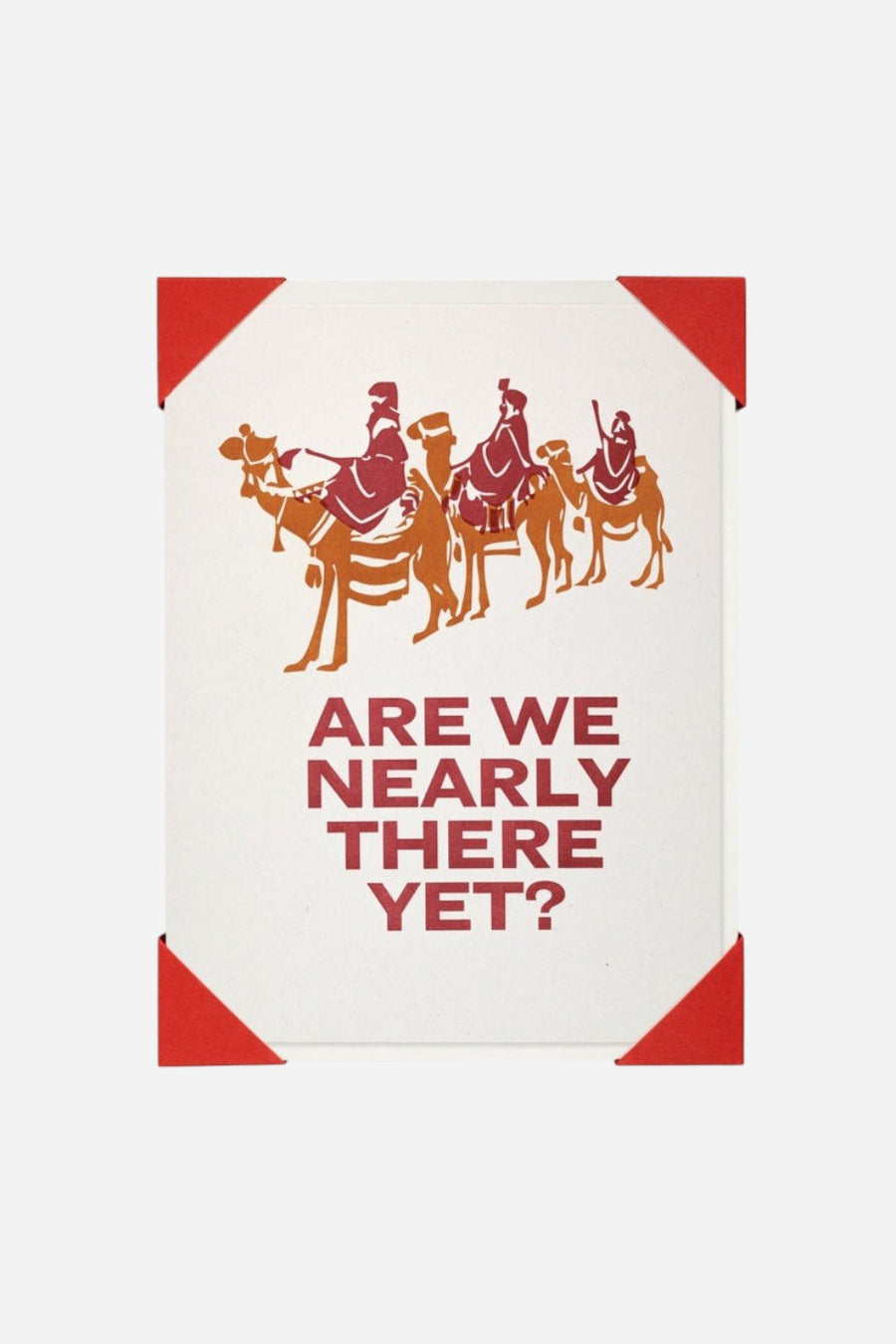 Archivist Nearly There Yet festive letterpress card.
