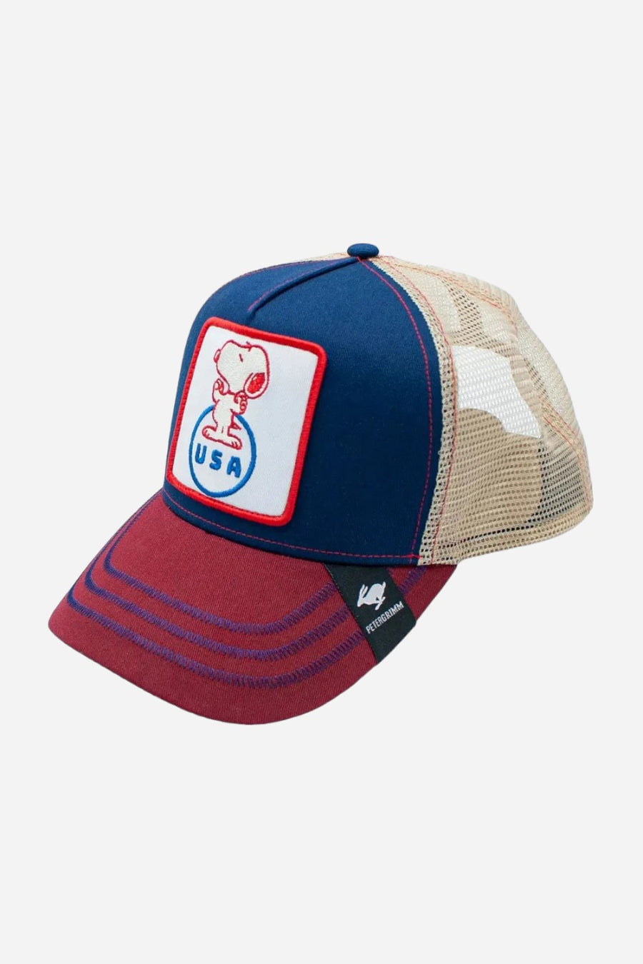 Peter Grimm Peanuts USA Snoopy Trucker Cap in Navy