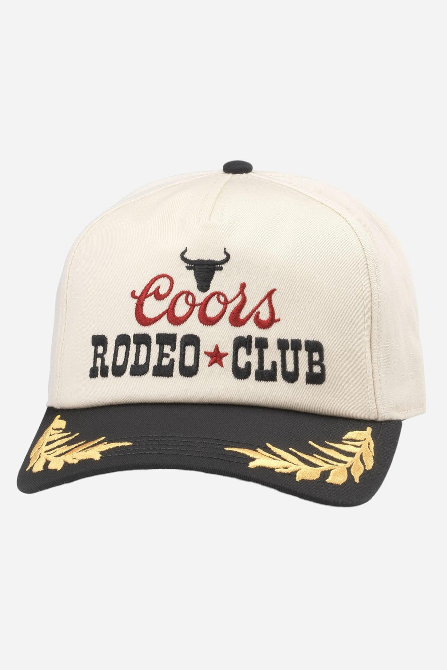 American Needle Coors Beer Rodeo Club Captain Hat in Ivory / Black