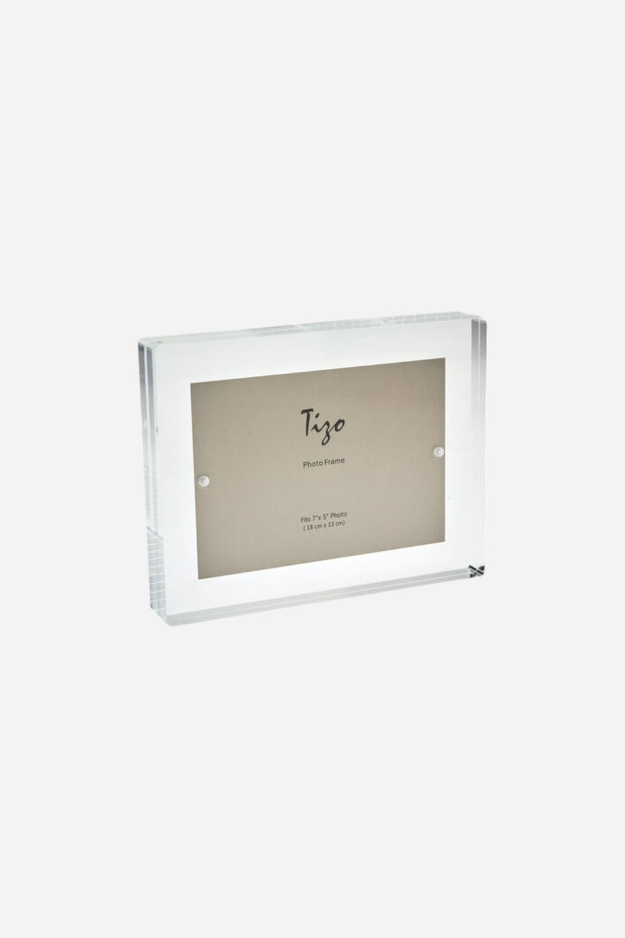 Tizo Acrylic Lucite Frame Block in Clear - 5 x 7