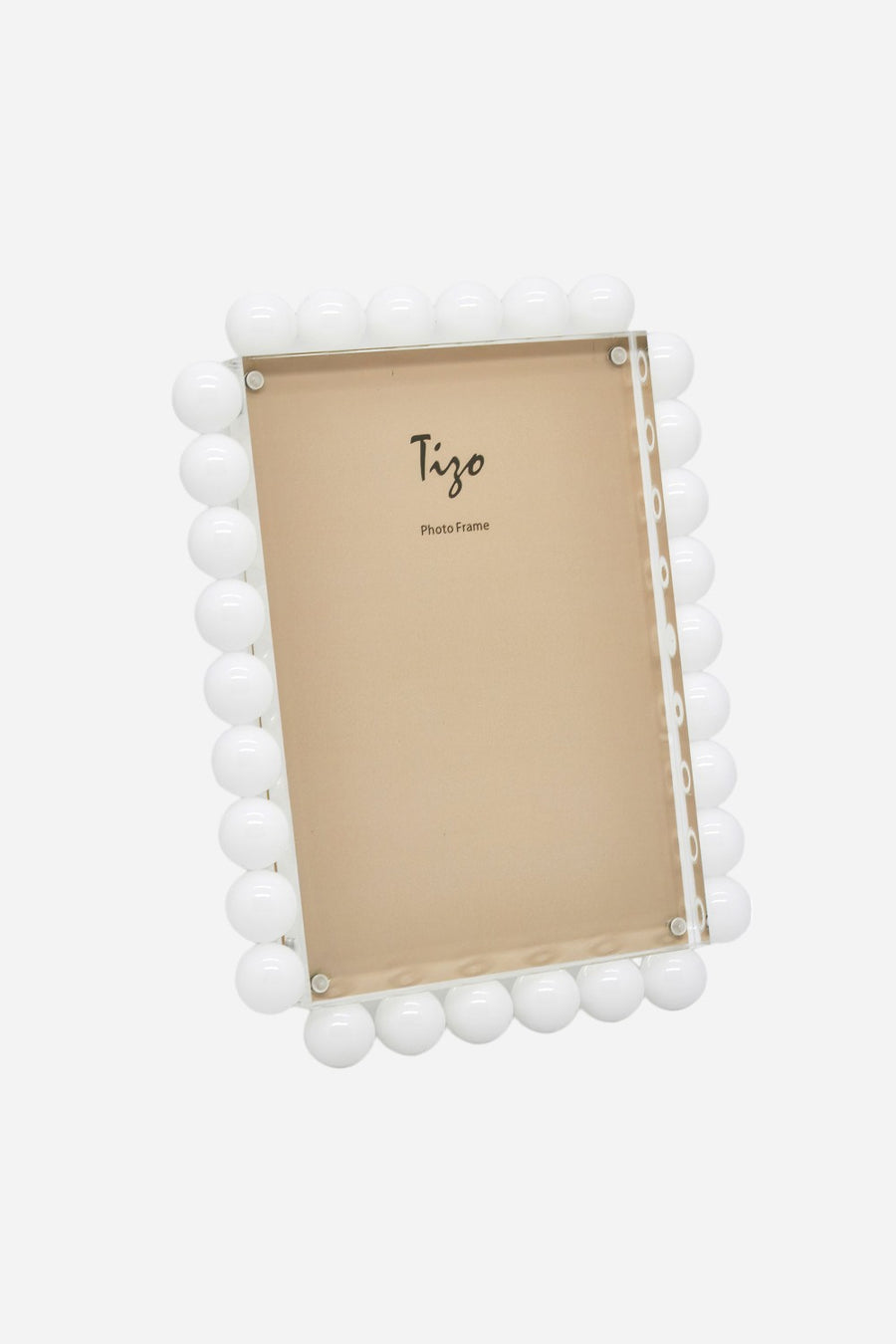 Tizo Acrylic Frame with White Bubbles - 5 x 7