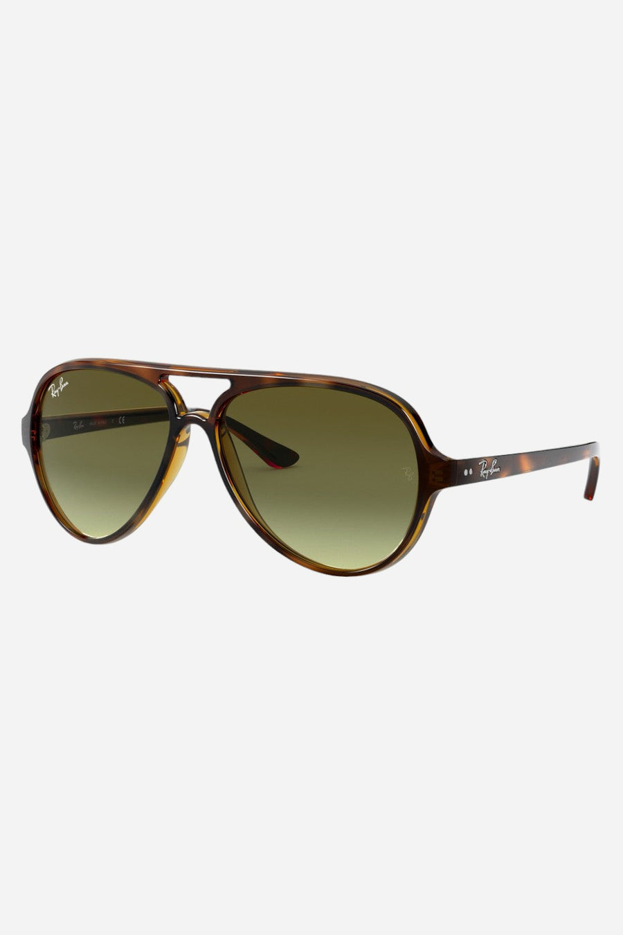 Ray-Ban Cats 5000 Sunglasses in Light Havana / Green Gradient Brown