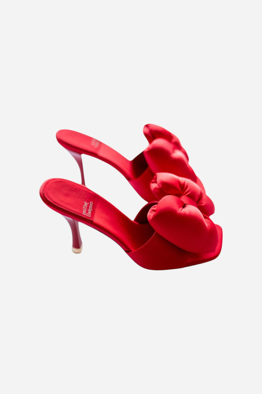 Jeffrey Campbell Deedee Red Satin Bow Heel